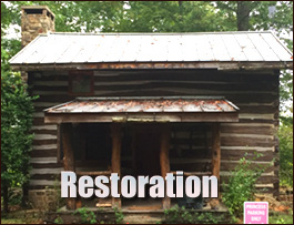 Historic Log Cabin Restoration  Red Bay, Alabama